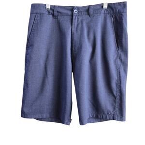 O'Neill Shorts Men's Size 34 Navy Blue Inseam 10" Flat Front